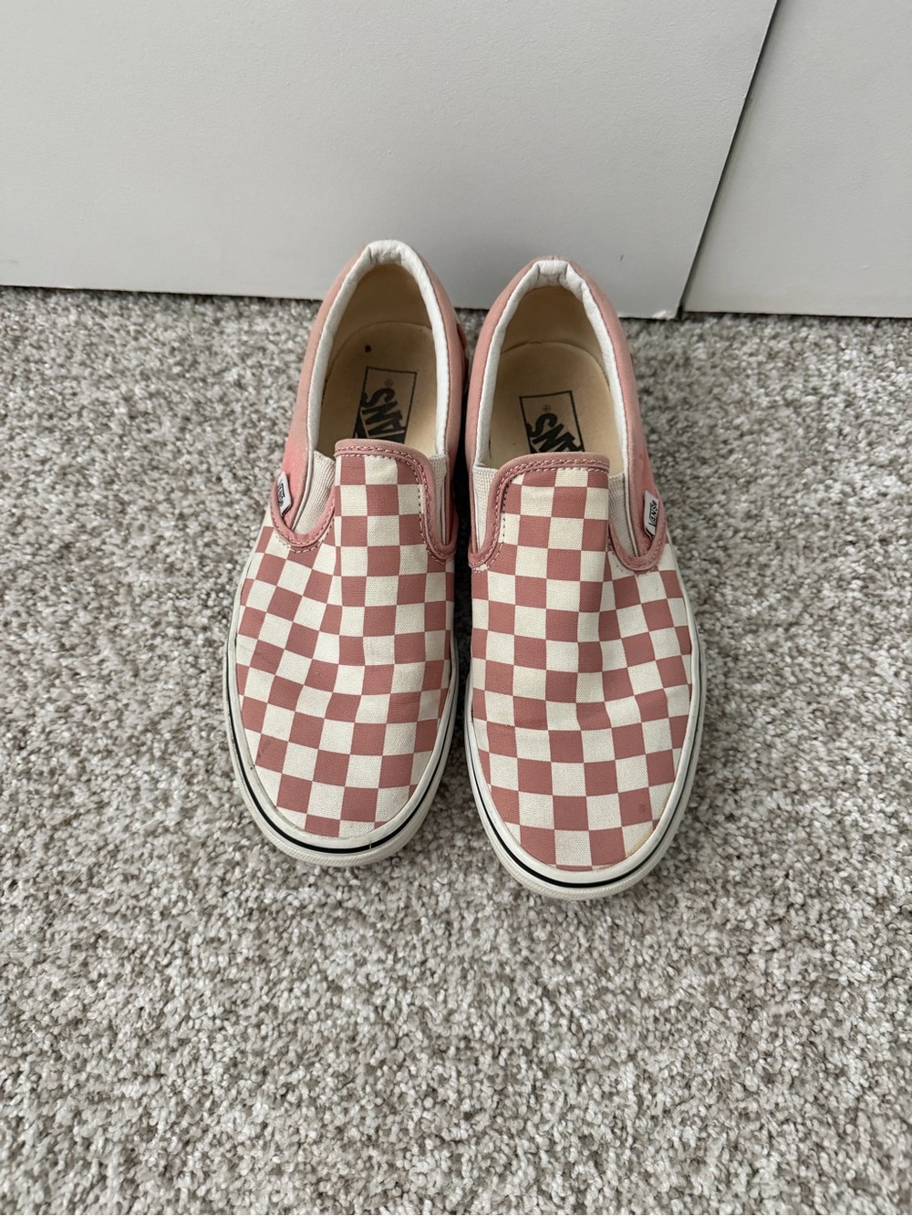 Vans Classic Slip-On Checkerboard Rose Dawn Pink/White